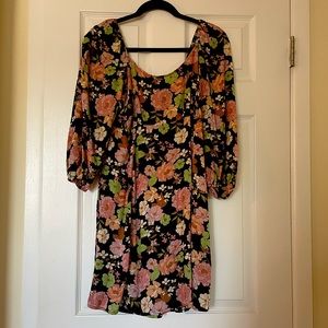 Floral dress size four
